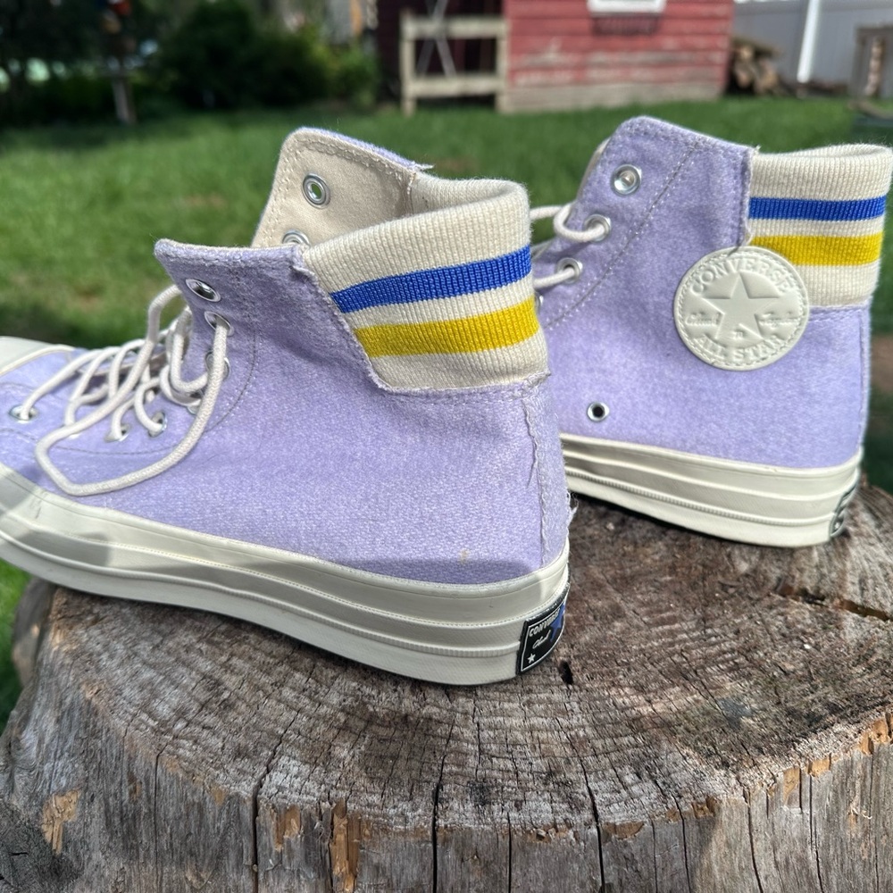 Converse Lavender Retro High-Top Sneakers